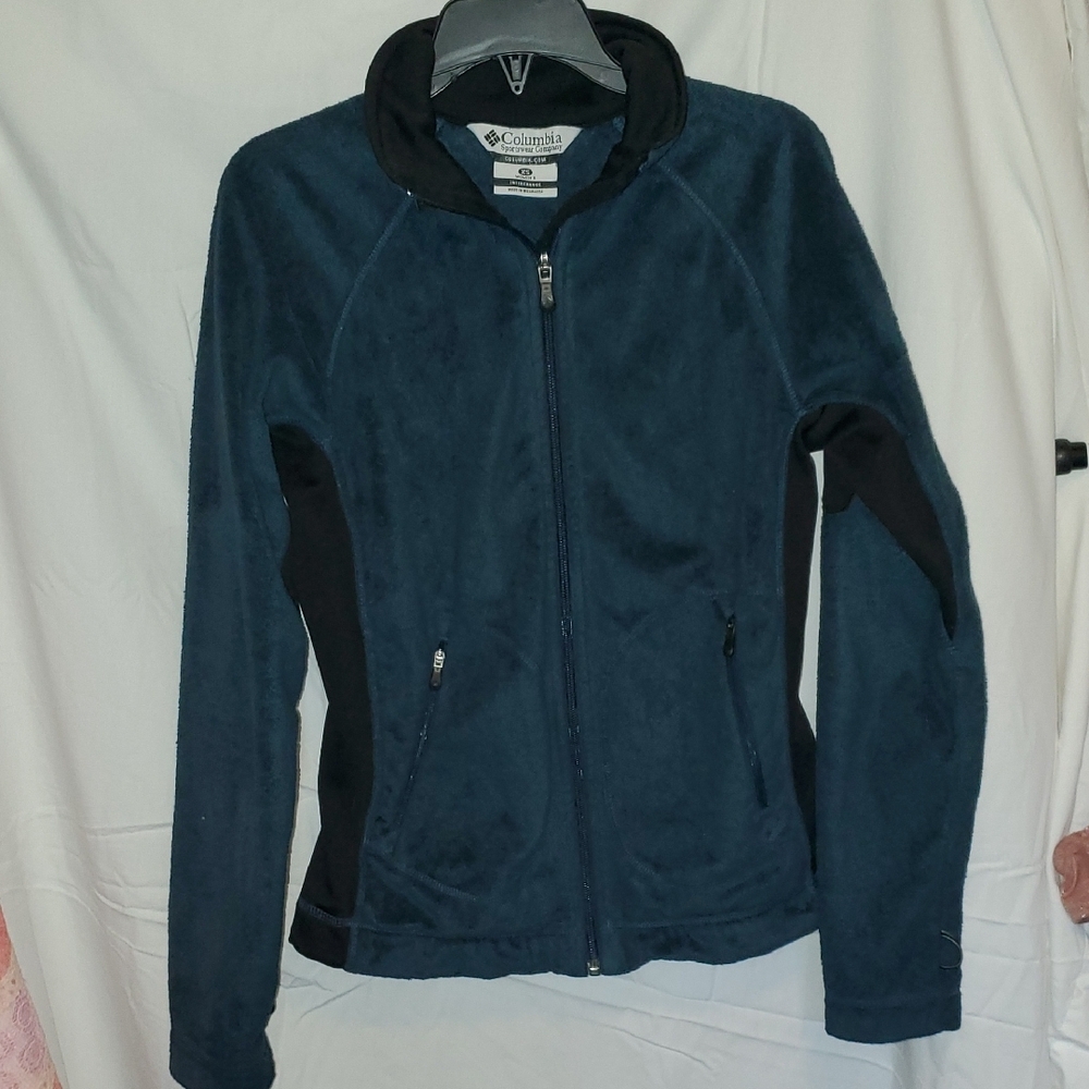 Columbia Interchange Women's Teal Fleece Zip Jacket With Pockets